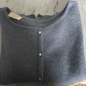Sezane Heather Gray Knit Sweater